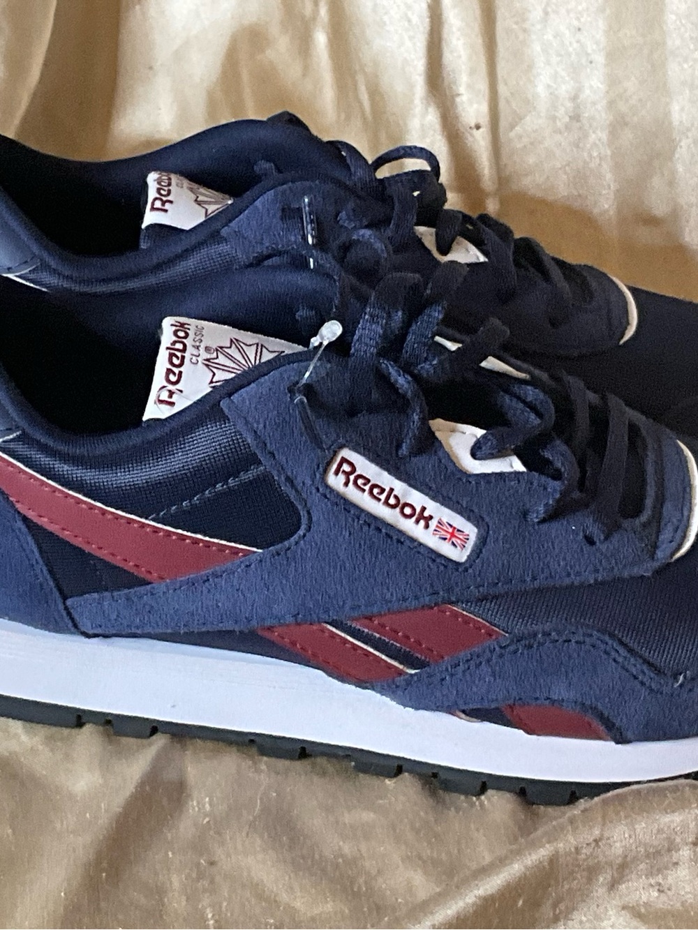 Reebok Classic Nylon Navy & Burgundy Collegiate Sneakers